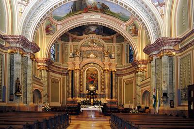 Szekszárd, Belvárosi Római Katolikus templom-stock-foto