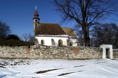 Nógrádsáp, katolikus templom-stock-foto