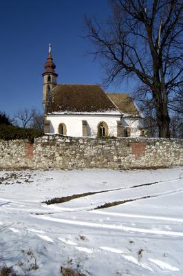 Nógrádsáp, katolikus templom-stock-foto