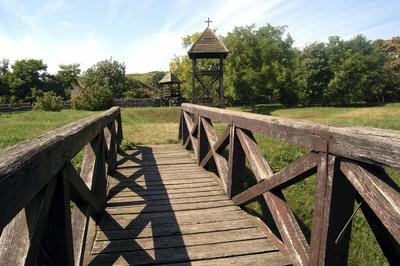 A fonyódi Fácános vár (palánkvár)-stock-foto