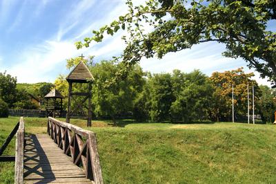 A fonyódi Fácános vár (palánkvár)-stock-foto