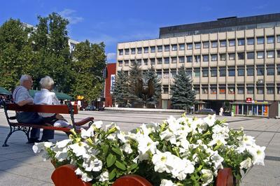 Zalaegerszeg, városközpont (Dísz tér)-stock-foto