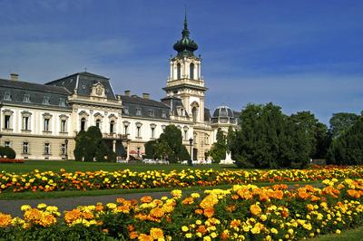 Keszthely, Festetics-kastély-stock-foto