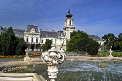 Keszthely, Festetics-kastély-stock-foto