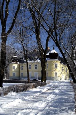 Bátonyterenye, a Gyürky–Solymossy-kastély télen-stock-photo