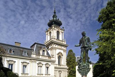 Keszthely, Festetics-kastély-stock-foto