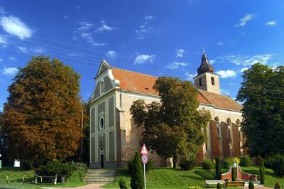 Egervár, Alexandriai Szent Katalin templom-stock-foto