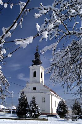 Jobbágyi, Szent György templom-stock-foto