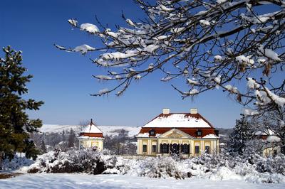 Erdőtarcsa, Szentmiklóssy–Kubinyi-kastély-stock-foto