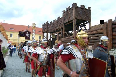 Szombathely, Savaria Történelmi Karnevál-stock-foto