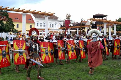 Szombathely, Savaria Történelmi Karnevál-stock-foto