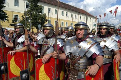 Szombathely, Savaria Történelmi Karnevál-stock-foto