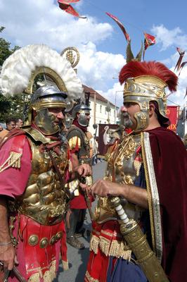 Szombathely, Savaria Történelmi Karnevál-stock-foto