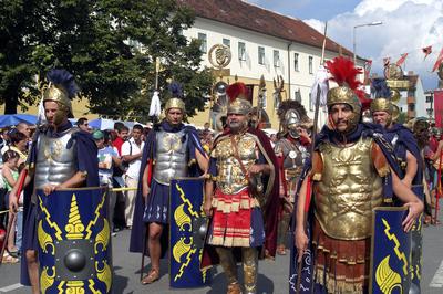 Szombathely, Savaria Történelmi Karnevál-stock-foto