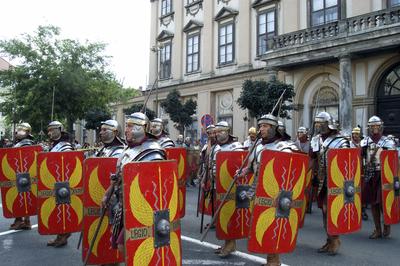 Szombathely, Savaria Történelmi Karnevál-stock-foto