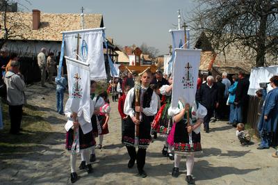 Hollókői Húsvéti Fesztivál-stock-foto