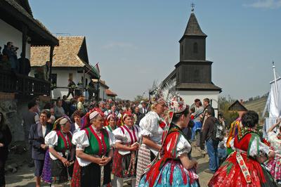 Hollókői Húsvéti Fesztivál-stock-foto