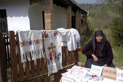 Hollókő, Ófalu védett falurész-stock-foto
