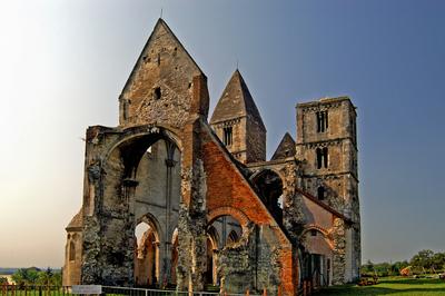 Zsámbék, a premontrei kolostor és templom romjai-stock-foto