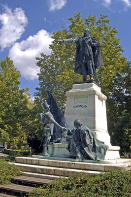 Cegléd, Kossuth-szobor-stock-foto