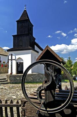 Hollókő, Ófalu védett falurész-stock-foto