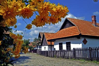 Hollókő, Ófalu védett falurész-stock-foto