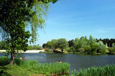 Veresegyház, Ivacsi tó (horgásztó)-stock-foto