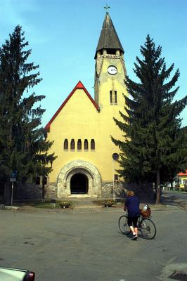 Zebegény, Római katolikus templom-stock-foto