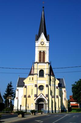 Zalalövő, Szent László templom-stock-foto