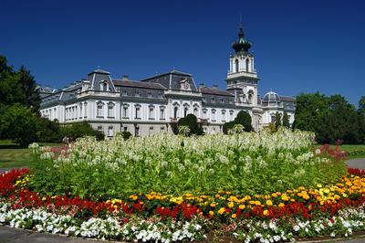 Keszthely, Festetics-kastély-stock-foto