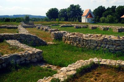 Zalavár, a Szent István kápolna-stock-foto