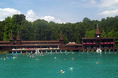 Hévízi Tófürdő-stock-foto