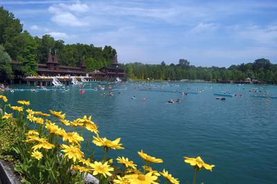 Hévízi Tófürdő-stock-foto