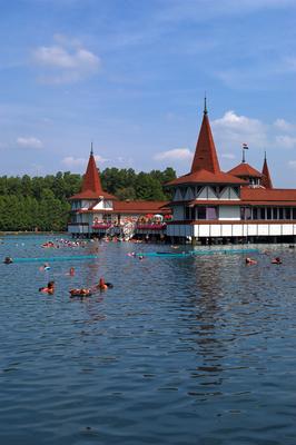 Hévízi Tófürdő-stock-foto