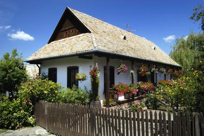 Hollókő, Ófalu védett falurész-stock-foto