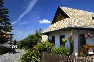 Hollókő, Ófalu védett falurész-stock-foto