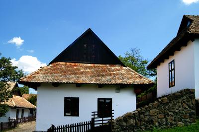Hollókő, Ófalu védett falurész-stock-foto