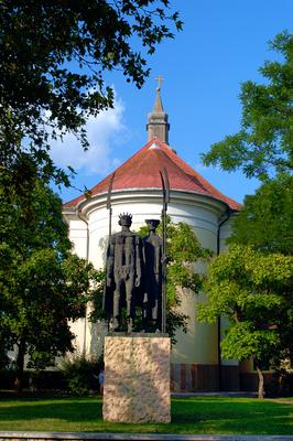 Cegléd, Dózsa-emlékmű-stock-foto