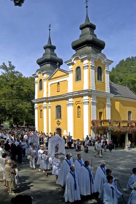 Mátraverebély, Nagyboldogasszony napi búcsú-stock-foto