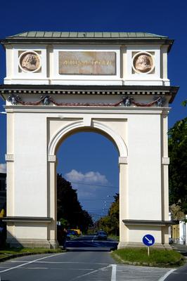 Vác, Diadalív-stock-foto