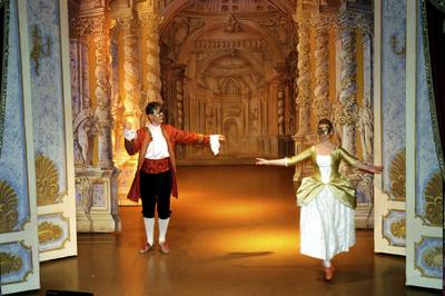 Barokk színház a Gödöllői Királyi Kastélyban-stock-foto