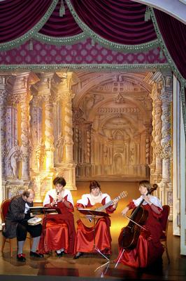 Barokk színház a Gödöllői Királyi Kastélyban-stock-foto