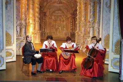 Barokk színház a Gödöllői Királyi Kastélyban-stock-foto