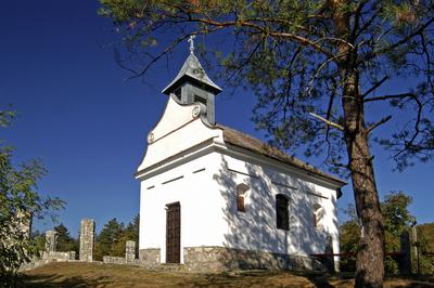 Zebegény, Kálvária-kápolna-stock-foto
