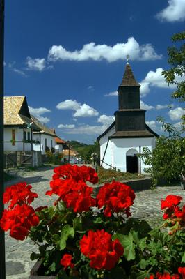Hollókő, Ófalu védett falurész-stock-foto