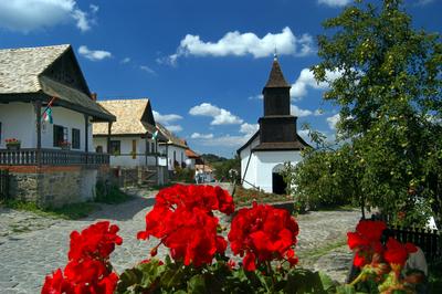 Hollókő, Ófalu védett falurész-stock-foto