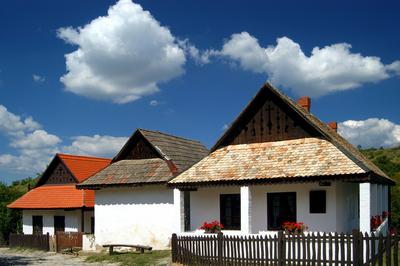 Hollókő, Ófalu védett falurész-stock-foto