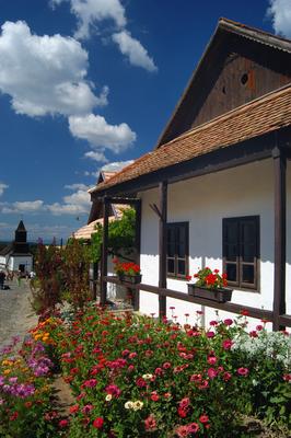 Hollókő, Ófalu védett falurész-stock-foto