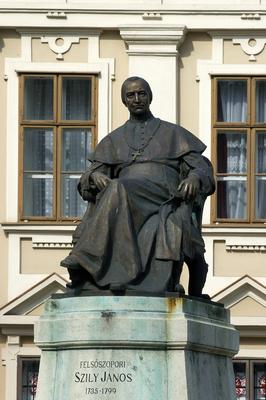 Szombathely, Szily János szobra-stock-foto