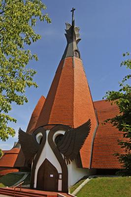 Siófok, Evangélikus templom-stock-foto